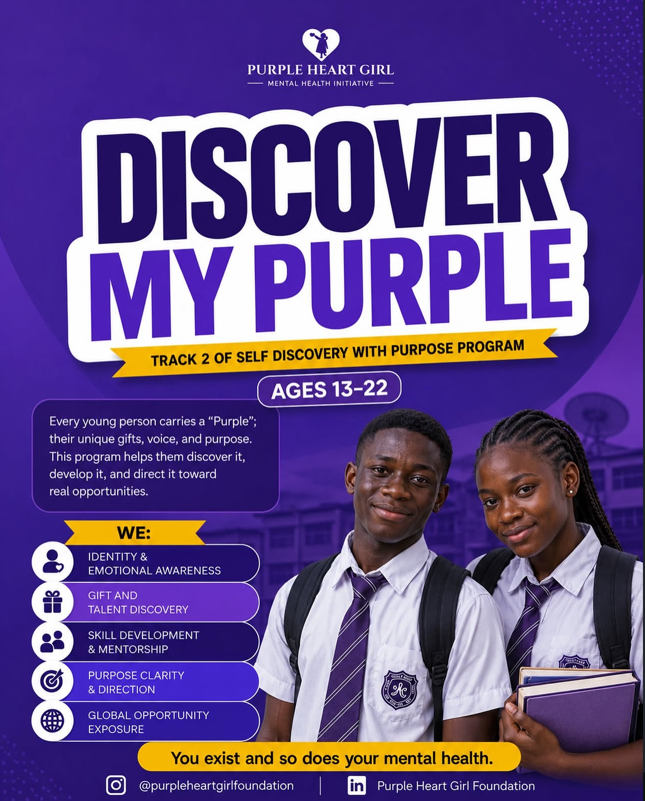 Discover My Purple Program Poster